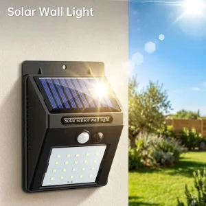 LED Solar Light Outdoor Courtyard Pathway Lighting IP65 Waterproof Energy Saving LED Wall Lamp for Home Garden