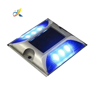 LED Solar Traffic Warning Lamp Reflective Aluminum Blinking Light Roadway Safety Flashing Road Stud