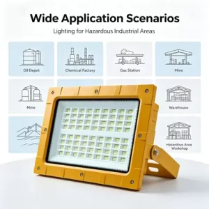 LED Square Explosion Proof Light IP66 Emergency Lighting Waterproof Dustproof