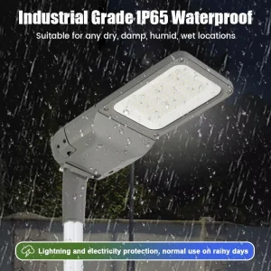 LED Street Light 100W 50W Waterproof Outdoor Street Lights with Aluminum Pole IP65