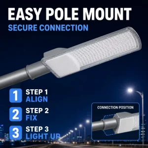 LED Street Light 50W-200W 3000K-6500K Factory Price Outdoor IP65 Waterproof for Road Street Lighting Supplier China
