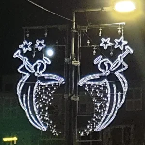 LED Street Pole Christmas Motif Light Outdoor Waterproof Commercial Decoration for Holiday Festival City Display