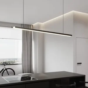LED Strip Pendant Light Dining Table Lamp High End Living Room Lamp Linear Minimalist Modern Simple Aluminum