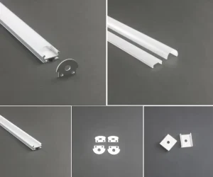 LED Strip Profile Extrusion Aluminum Profile Diffuser 18mm*9mm LED Aluminium Profile for LED Strip Light