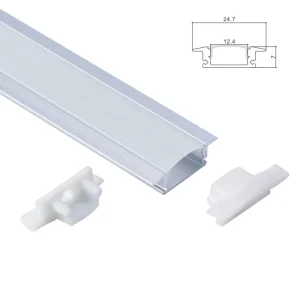 LED Strips Aluminum Channel 1M 2M 3M LED Aluminum Profile 6000 Series T5 Anodized DC24V for LED Lighting