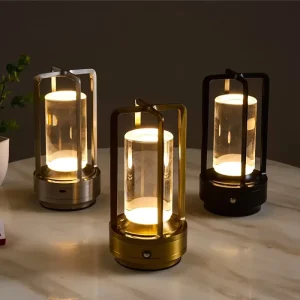 LED Touch Night Table Lamp Rechargeable Aluminum Home Decoration Outdoor Reading Light, Touch Sensor Desktop Bedroom Desk
