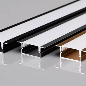 LED Track Channel with Diffuser for Wall Panel Decorative Line Anodized Aluminum Corner Profile Compatible with RGB Light Strip