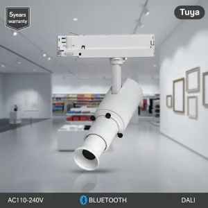 LED Track Light 15w Professional Lighting for Museum Art Gallery Retail Fixed Focus Degree High CRI Contour Profile