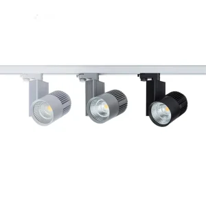 LED Track Light 20w Black White LED Spot Lamp Track Lighting Rail Spotlights Fixture for Museum Store Shop