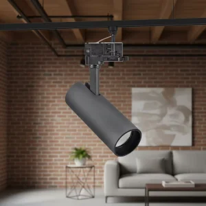 LED Track Light Dimmable Aluminum Professional Lighting for Museum Art Gallery Retail Modular Design COB Rail System Surface