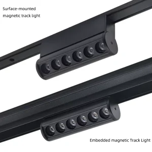 LED Track Light Magnetic System COB Spotlight 6W-18W Aluminum Design for Commercial Hotel Store