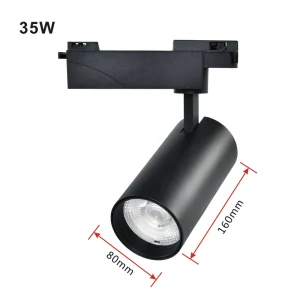 LED Track Light Spotlight Ultra Bright Commercial Supermarket Clothing Store Background Wall Lighting Aluminum COB Light Source