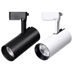 LED Track Lights Commercial 360 Degree Rotatable COB LED Track Spot Light 2 Wire 20W 30W 40W LED Track Light Spotlight
