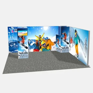 LED Trade Show Display 10×10 Backlit LED Light Box Display Modular Aluminum Frame Portable Kit