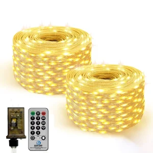 LED Transparent Waterproof IP65 Low-Voltage Strings of Lights for Outdoor Christmas Courtyard Decorations 30-50m Length Options