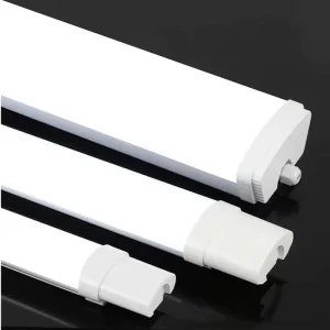 LED Tri Proof IP65 Outdoor Waterproof Moisture Proof PC Linear Light for Factories Cold Storage Bathrooms Engineering Lighting