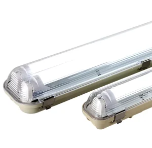 LED Tri Proof Light T8 Double Tube Waterproof Dustproof Anti Corrosion Long Strip Industrial Fluorescent Lamp