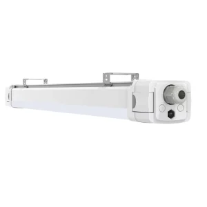 LED Tri-proof Light Waterproof Vapor Tight IP65 Rating Ra95 CRI 50000 Hours Lifespan for Garages