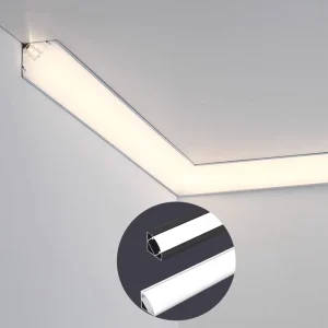 LED Triangular Aluminum Alloy Light Slot 6000 Series Model 6063 T5 Exposed Multi faceted Concealed Embedded U shaped Line Light