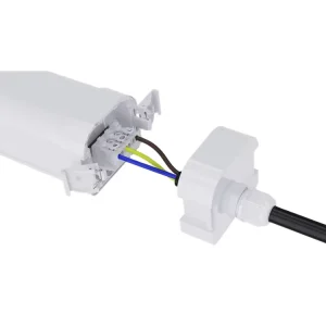 LED Triproof 5ft Light Fixture 4000K PC Cover IP65 Waterproof Lock Design Shop Light for Indoor Outdoor Use