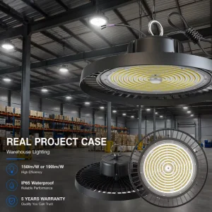 LED UFO High Bay Light 150LM/W 60W-240W Industrial LED Light for Factory Workshop Warehouse Lighting