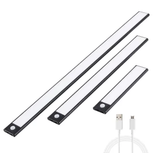 LED USB Lighting Kitchen Closet Wardrobe Room Lamp 3 Colors Night Light Rechargeable Magnetic Motion Sensor Cabinet Lights