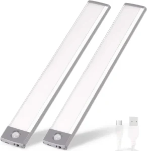 LED Usb Rechargeable Motion Sensor Ultra Slim Under Cabinet Lighting Corded for Kitchen Wine Bar