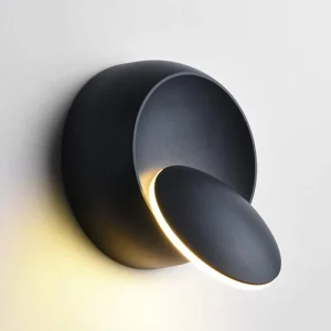 LED Wall Lamp Travertine Drum Shaped Shade Modern Design for Hotel Bedroom Living Room 3000K 6000K