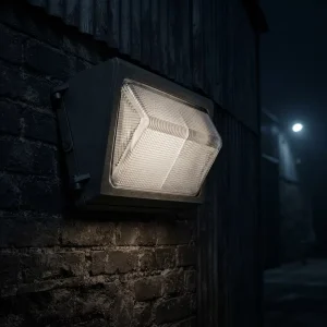 LED Wall Pack Light ETL DLC 80W Photocell IP65 100-277V 5000K Outdoor Wall Light for Garage Porch Warehouse