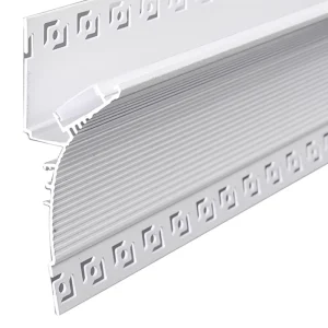 LED Wall Wash Light Aluminum Profile Curved Extruded Channel for Gypsum Drywall Linear Light Bedroom Living Room