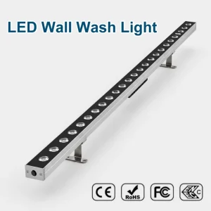 LED Wall Wash Light Outdoor IP66 RGBW 24W Smooth Wall Washing Effect for Landscape Architectural Lighting
