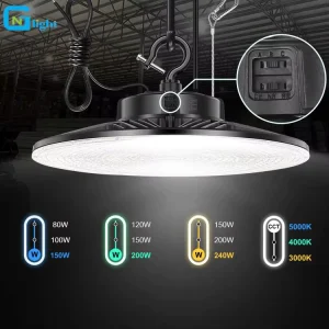LED Warehouse Lighting UFO High Bay Fixtures 150W to 300W Highbay with IP65 Rating Shop & Warehouse Light