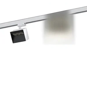 LED Wide Beam Track Light for Commercial Industrial Use Integrated Die Cast Housing CRI 90 3000K 5000K Color Temp Single