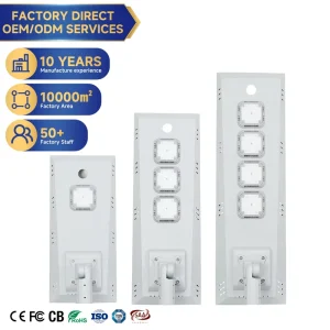 LEIQIN IP65 Waterproof All in One Solar Street Light Efficient Outdoor