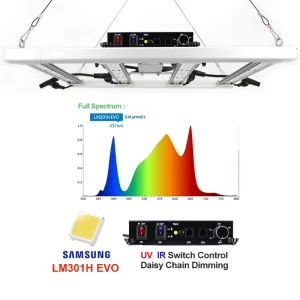 LM301H EVO LED Grow Light Bars 240w Full Spectrum Switch UV IR APP Smart Controller