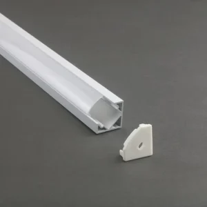 LS-076 18*18mm 45 Degree Corner LED Channel Light LED Profile Diffuser Profile Extrusion for LED Strip