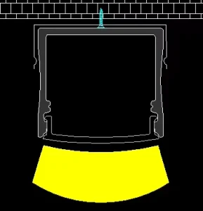 LVSEN LS 099 Surface Mounted 23*20mm LED Channel Light Led Profile Diffuser Profile Extrusion for LED Strip