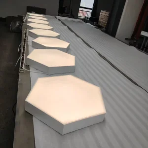 LXX80 Small Aluminum Commercial Pendant Light Adjustable Height Office Panel Light Remote Control 4000K LED