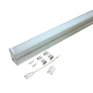 Laboratory Clean Room Flicker Free T5 Integrated LED Tube Light 2ft 9W 10W 120lmw 5000k AL PC Body Linkable Linear Batten Light
