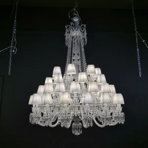 Large Crystal Decoration Lustre Crystal Pendant Lights Hotel Lamps Living Room Lamp Crystal