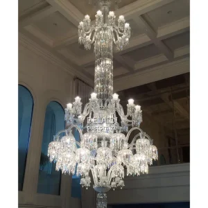 Large Decorative Chandelier Crystal Pendant Lights Fixture for Villa