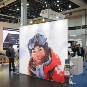 Large Frameless Fabric SEG Backlit Display LED Advertising Lightbox Frames Fabric Advertising Light Boxes Stand