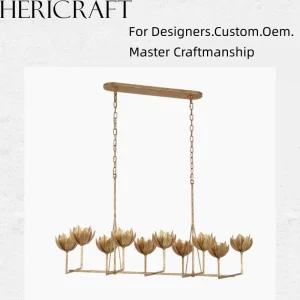 Large Linear Chandelier Modern Luxury Chandelier Lamp for Home Restaurant Bedroom Hanging