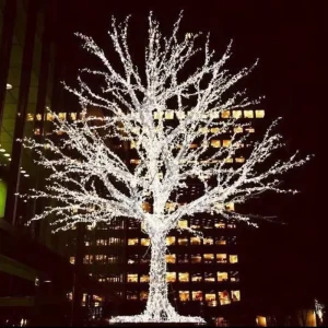 Large Outdoor 3D Style LED Artificial Tree Christmas Ramadan Halloween Thanksgiving for Home Decorations Landscape Use