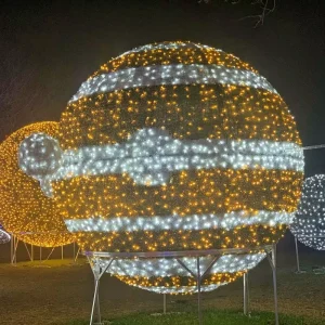 Large Scale Outdoor LED Commercial Aviation Theme Light Show Christmas Festive Display for Theme Park and Public Park Projects
