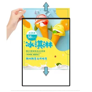 Led Advertising Display Lightbox A1 A2 A3 A4 A5 Aluminum Poster Frame Ultra Thin Metal Lighting Led Light Box