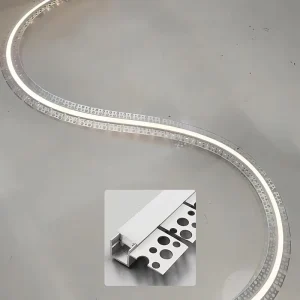 Led Bendable Aluminum Profile Led Flexible Profile Indoor Decoration Round Pedant Linear Light
