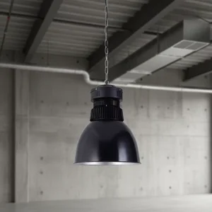 Led Commercial Industrial Hi Bay Lights Black 100W 150W 200W Pendant Lighting for High Ceilings