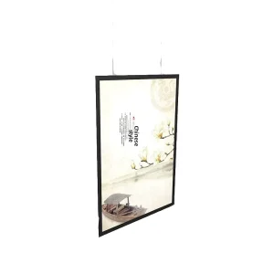 Led Double sided Magnetic Rectangle Light Box Hanging Milk Tea Advertising Brand Indoor Sign Light emitting Aluminum Alloy