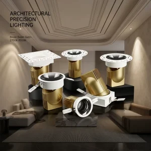 Led Downlight Aluminum Modern Recessed Ceiling Cob 8w 12w 15w Ip33 Indoor Lighting Fixture with 3 year Warranty